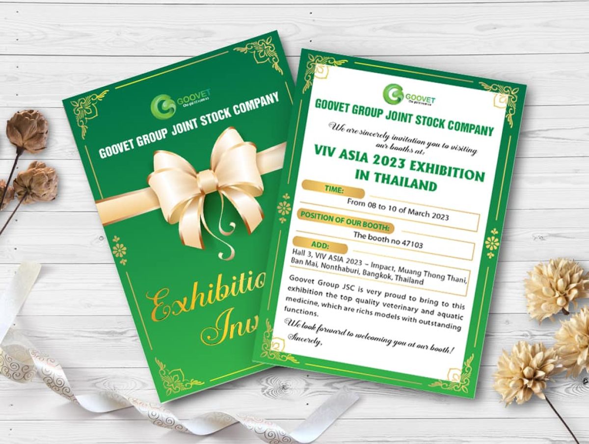 Exhibition invitation letter to visiting Goovet Group JSC’s booth in VIV ASIA 2023