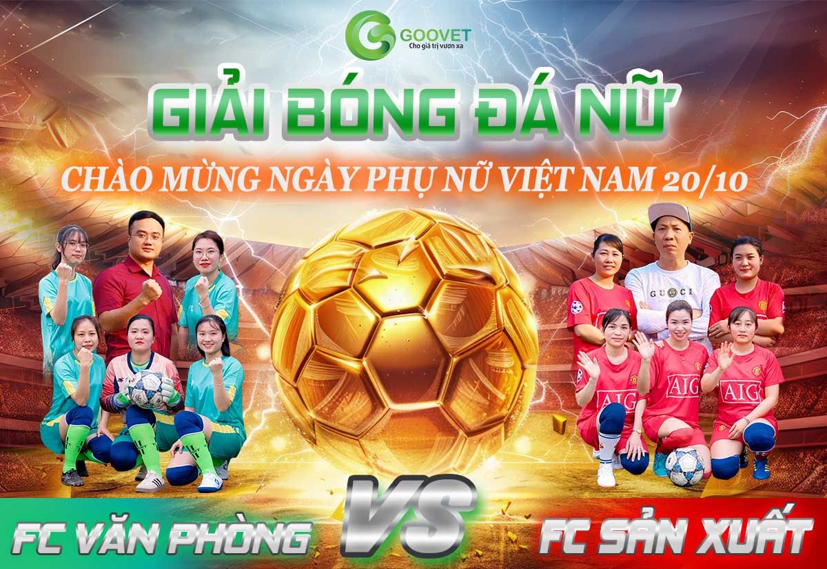 Giải bóng đá nữ Goovet Women Cup 2025